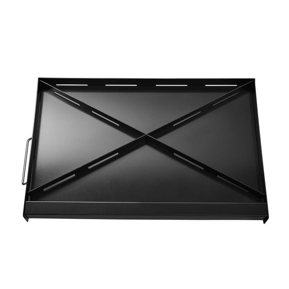 Universal BBQ Grill Pan 24x16 Inch - Carbon Steel Flat Top Griddle for Grilling and Cooking