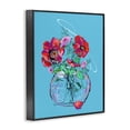 thumbnail image 3 of Stupell Industries Vivid Poppies in Clear Vase Black Framed Giclee Art design by Susan Lugar, 14 x 11, 3 of 8