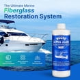thumbnail image 6 of Woody Wax Ultra Gloss Restoring Compound, Professional-Grade Fiberglass Restoration & Oxidation Remover for Boats & Yachts, Diminishing Micro-Abrasive Formula for High Gloss Gel Coat Finish, 16 oz, 6 of 7