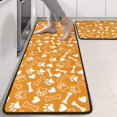 thumbnail image 2 of Kitchen Rugs Sets Of 2,Yellow Puppy Dog Food Footprints Anti Fatigue Kitchen Mat Rugs Non Slip Washable,Decorative Kitchen Floor Mats for Kitchen,Sink,Laundry,17"x47"+17"x47", 2 of 5