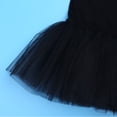 thumbnail image 6 of vastwit Kids Girls Short Sleeve Ballet Dance Tutu Dress CrissCross Strap Gymnastic Leotard Dress Black M, 6 of 7