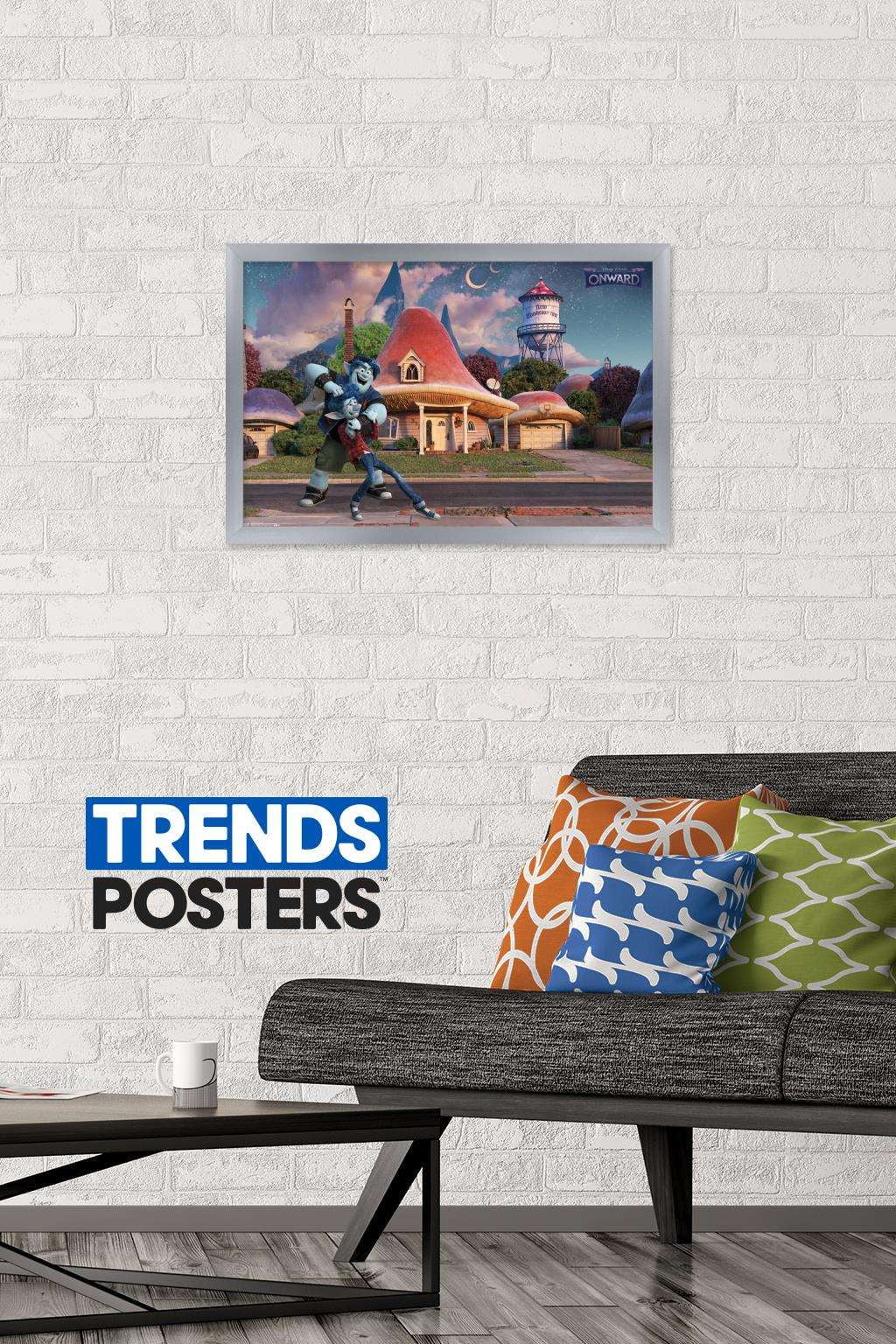 Disney Pixar Onward - Noogie Wall Poster, 14.725" x 22.375", Framed
