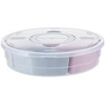 thumbnail image 1 of Serving Container, 5 Compartment Food Storage Case, Plastic Serving Tray Candy Organizer, Arts and Crafts Holder for Snack, Snack Plate and Dish Platter, 1 of 7