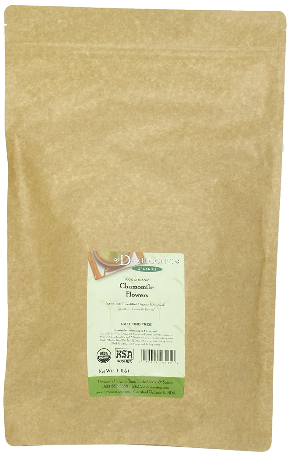Davidsons Tea Bulk, Herb Chamomile Flower, 16 Ounce