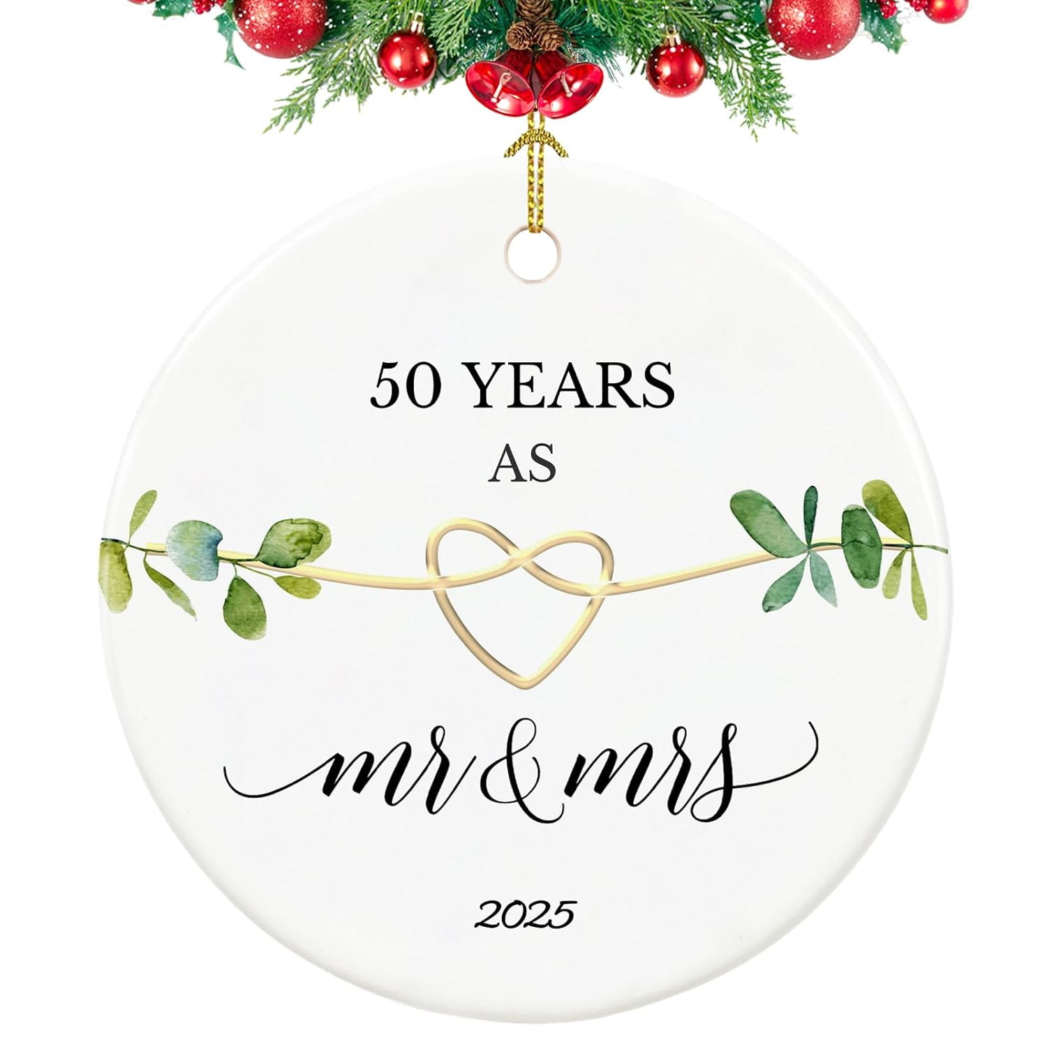 Wedding Gift First Christmas Married Ornament 2025 Mr And Mrs Gift For Newlyweds - View #13
