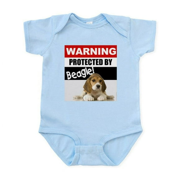 CafePress - Protected By Beagle Infant Bodysuit - Baby Light Bodysuit, Size Newborn - 24 Months
