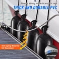thumbnail image 3 of KFFKFF Marine Cushions, 5.5" x 20" Dock Bumpers, Ribbed Inflatable Protection with Middle Holes, Includes Air Pump, 4 Needles, 4 Ropes, and Carrying Case, Black, 3 of 9