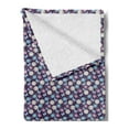 thumbnail image 2 of Flower Soft Flannel Fleece Blanket, Blossoming Flower Composition with Butterflies Summer Season Daisy Pattern Abstract, Cozy Plush for Indoor and Outdoor Use, 70" x 90", Multicolor, by Ambesonne, 2 of 5