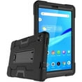 thumbnail image 1 of Mignova for Lenovo Tab M8 8.0 Inch Case,Hybrid Three Layer Full-Body Shockproof Armor Defender Full-Body Rugged Protective Case Cover with Stand for Lenovo Tab M8/M8 Smart Tab 8.0 Tablet (Black/Black), 1 of 7