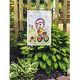 thumbnail image 2 of LADDKE Cute Bear Drive Motorcycle Kids Cartoon Funny Turtle Backpack Garden Flag Decorative Flag House Banner 12x18 inch, 2 of 2