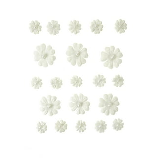 CLEARANCE 19 x Handmade Vintage Paper Flower Embellishments for