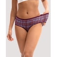 thumbnail image 2 of Bragas hipster de algodón Innersy de ropa interior para mujer, 6 unidades, tamaño mediano, 2 of 6
