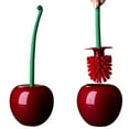 thumbnail image 2 of Cherry Toilet Brush and Holder, Toilet Brush Set, Cute Cherry Toilet Brush Cleaning Supplies, Toilet Cleaner Brush, Cute Bathroom Accessories for Cherry Bathroom Decor(1 Brush, 1 Holder), 2 of 7