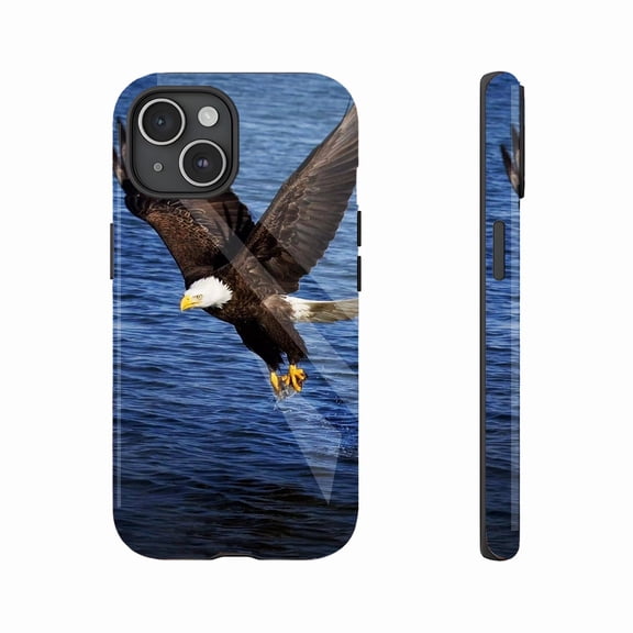 Eagle Design iPhone Case for Men Women, Patriotic American Style, Ideal for Independence Day & Outdoor Lovers Gifts Compatible with iPhone 11/12/13/14/15/16 (Pro Max/Plus)