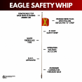 thumbnail image 3 of Eagle Manufacturing 8' Safety Whip - White Fiberglass (Standard Threaded Connector / Amber LED), 3 of 5