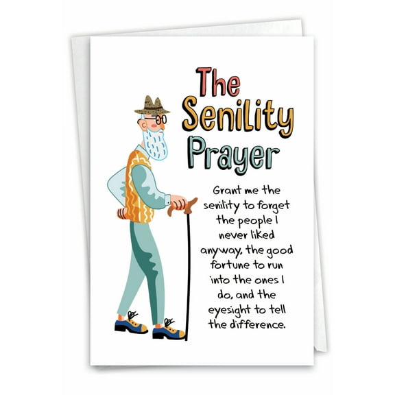 NobleWorks Man Birthday Card, Cardstock White