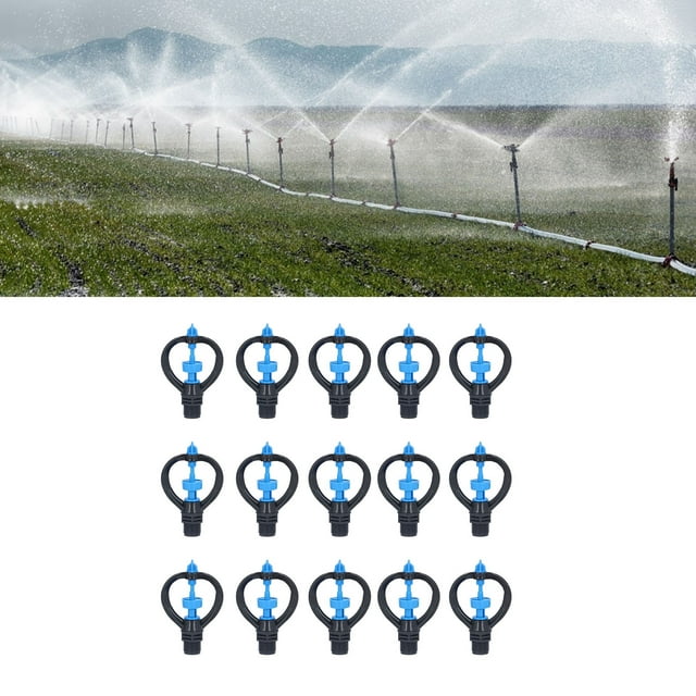 15Pcs Garden Lawn Sprinkler, 360 Automatic Rotation Irrigation Sprayer System for Garden Greenhouse Watering Irrigation
