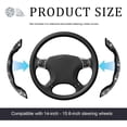 thumbnail image 2 of 2 PCS Steering Wheel Cover, 15 Inches Crystal Diamond Bling Cover for Auto Steering Wheels, Safety Non-Slip Universal Fit Sparkly Steering Wheel Cover, Car Accessories (White), 2 of 9
