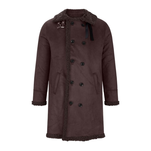 Puntoco Camisa De Algodón De Manga Larga De Color Liso Con Botones Y Bolsillos A La Moda Para Hombre Para Tiempo Libre Y Abrigada
