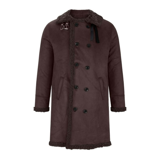Cameland Man Mid-Length Fashion Pocket Button Leisure Time Keep Warm Solid Color Long Sleeves Cotton