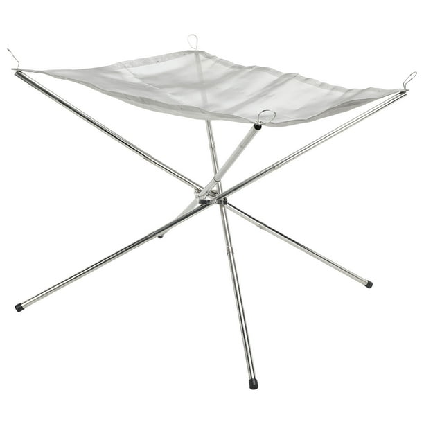 Hoguera Portátil Plegable Para Exteriores - 56x56x43 Cm, Acero Inoxidable, Con Bolsa De Transporte | Ideal Para Camping, Jardín Y Barbacoas