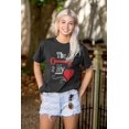 thumbnail image 4 of The Key To My Heart Valentines Day Women's Graphic T Shirt Tees Brisco Brands L, 4 of 5