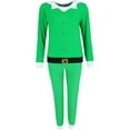thumbnail image 2 of em & alfie  Christmas Elf Pajama Set with Matching Hat (Women), 2 of 7