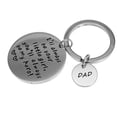 thumbnail image 3 of Dad I'll always be your little girl, you'll always be my hero Stainless Steel Keychain, 3 of 9