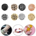 thumbnail image 5 of BUYISI 10Pc/Set Brass Bead Micro Paved Cubic Zircon Metal Beads Bulk Rhinestone Bead Craft 8Mm For Jewelry Making Diy Crafts Handmade White Diamond Gold, 5 of 5