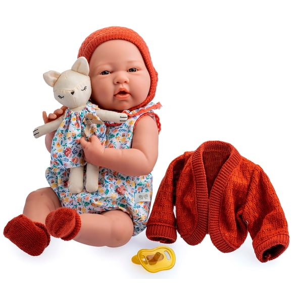 JC Toys - Nature Collection | Original La Newborn | Anatomically Correct Real Girl Baby Doll Gift Set | 15 All-Vinyl | Made in Spain | Designed by Berenguer | Ages 2+