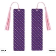 thumbnail image 2 of Kdxio Purple Mardi Gras Print Metal Tassel Bookmarks,Perfect Gift for Art Lovers and Bookworms Metal Bookmarks for Women, 2 of 8