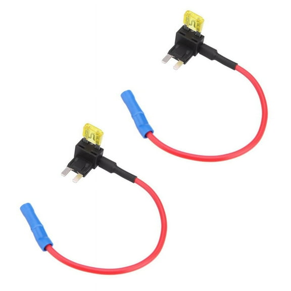 2X 2-Insert blade fuse adapter voltage tap for Automotive Fuses ATT Mini low profile