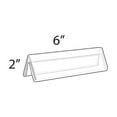 thumbnail image 2 of Azar 2" x 6" Double Sided Acrylic Nameplates Clear 10/Pack 192801, 2 of 2