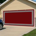 thumbnail image 5 of Red Garage Door Cover Banner 7 x 16 FT, Black Modern Geometric Abstract Art Aesthetics Garage Door Curtains Backdrop with Grommets for Indoor Outdoor Wall Party Porch Yard Decorations Background, 5 of 9