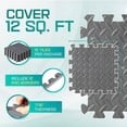 thumbnail image 3 of 4~20Pcs Puzzle Fitness Mat, Eva Interlocking Foam Floor Tiles for Home Gym, Home Gym Equipment Mat, Non-Slip Floor Mat for Kids, 3 of 10