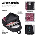 thumbnail image 4 of Balery Rose Leopard Print Mochila Escolar 3 en 1 para Niños - Mochila Resistente con Lonchera Térmica y Estuche - Mochila Escolar para Niños y Niñas, 4 of 7