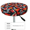 thumbnail image 4 of Susaid Fire Rescue With Red Helmet And Truck Print Elastic Bar Stool Cover Personalized Washable Stool Cover for Barbershop Home Bar Kitchen-13 inch, 4 of 7