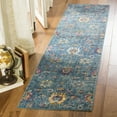 thumbnail image 2 of SAFAVIEH Merlot Leslie Floral Runner Rug, Blue/Multi, 2' x 8', 2 of 8