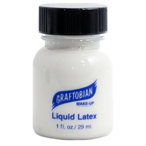 Latex Liquide Clair 1oz. avec Brosse Graftobian Cruelty Free USA Maquillage