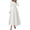 White, variant on Women's Fall Long Sleeve Midi Dress Casual Elegant Ruffle Flowy A Line Swing Cocktail Party Dresse