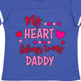 thumbnail image 3 of Inktastic My Heart Belongs to My Daddy Boys or Girls Toddler T-Shirt, 3 of 4