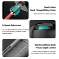 thumbnail image 3 of Router Tool 110V 800W Compact Palm Wood Router Tool for Woodworking Electric Hand Trimmer Cutting Palmming Tool with 15Pcs 1/4'' Router Bits, 3 of 7