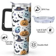 thumbnail image 2 of Halloween 40oz Stainless Steel Mug with Handle and Straw, Insulated Drinkware for Fall, 2 of 7