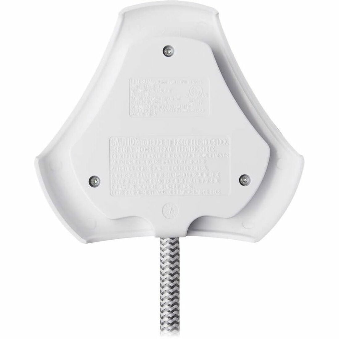 Tripp Lite Surge Protector Tower 5-Outlet 3 USB Ports 6ft Cord 5-15P White