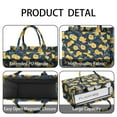 thumbnail image 4 of Large Capacity Tote Bag,Yellow Lemon Slices DarkBlue Pattern Handbag Fashion Luxury Tote Bag,15.7"x13"x 5.1" Inches,Laptop Compatible, 4 of 6