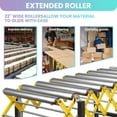 thumbnail image 2 of Durable Conveyor Rollers, High-Strength Frame, 660lbs Limit, Easy Assembly, Expandable Conveyor Belt, for Warehouses, Workshops, Retail Backrooms, 2 of 9