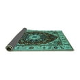 thumbnail image 2 of Ahgly Company Indoor Round Persian Turquoise Blue Traditional Area Rugs, 7' Round, 2 of 4