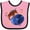 Pink and Black, variant on Inktastic Taurus Constellation Zodiac Sign Illustration Boys or Girls Baby Bib