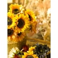 thumbnail image 7 of 7 Pcs Multi-color Sunflowers Artificial Fake Flowers, Silk Faux Plants with Stem for Outdoors Planters, Home Living Room Office Garden Wedding Party Birthday Vintage Fall Sunflower Decorations, 7 of 7