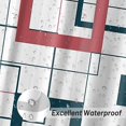 thumbnail image 2 of Modern Color White Shower Curtain, Color Geometric Fabric Shower Curtains Set, Waterproof Shower Curtains for Bathroom,72 x 72 inch, 2 of 6
